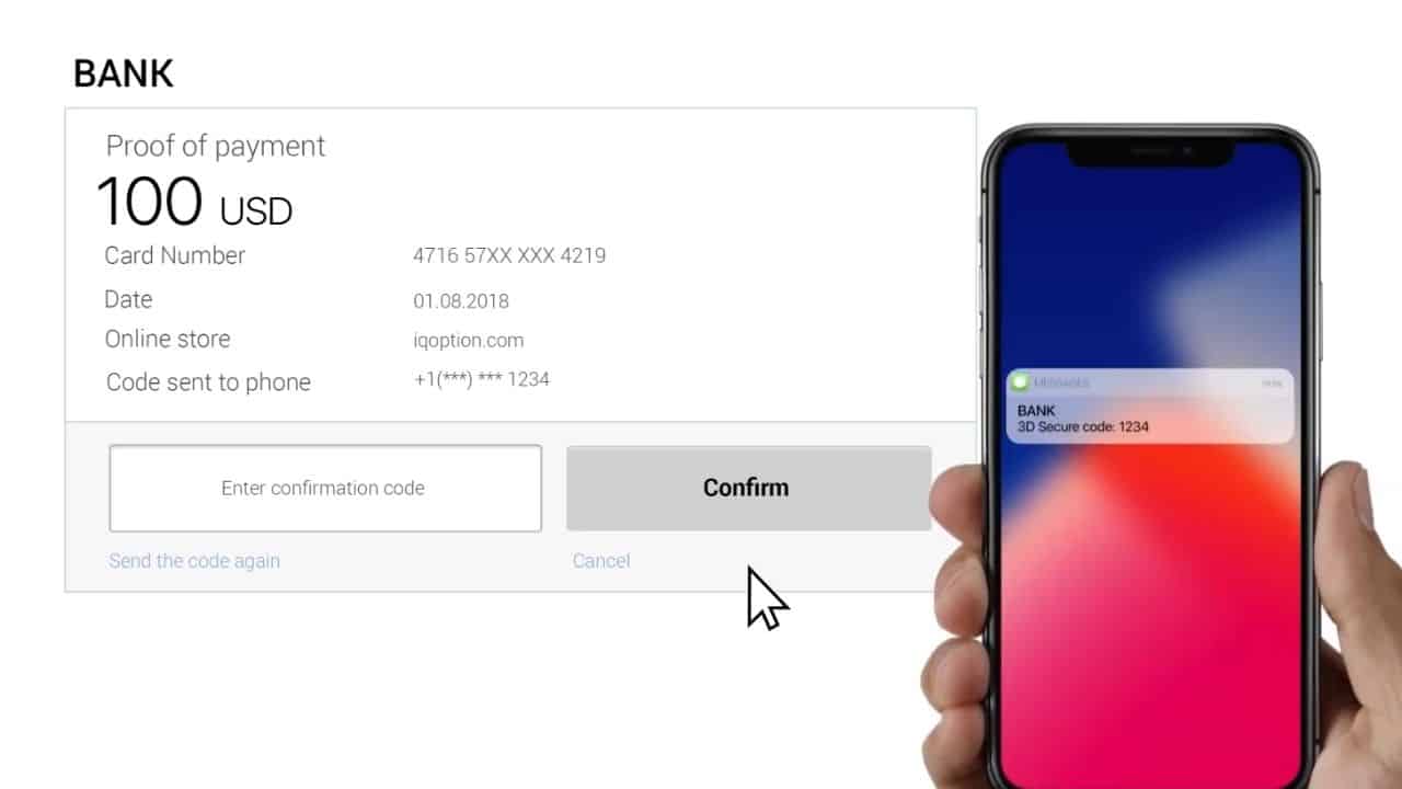 enter 3d secure code