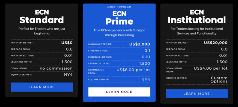 blackbull markets account types