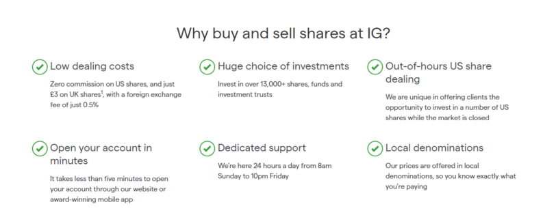 why buy and sell shares at ig
