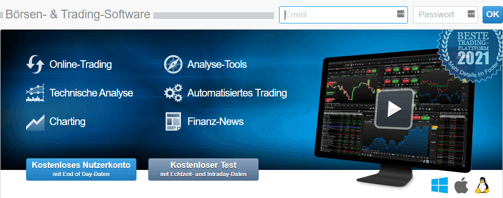 ProRealTime Plattform