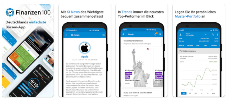finanzen100 b&ouml;rsen app

